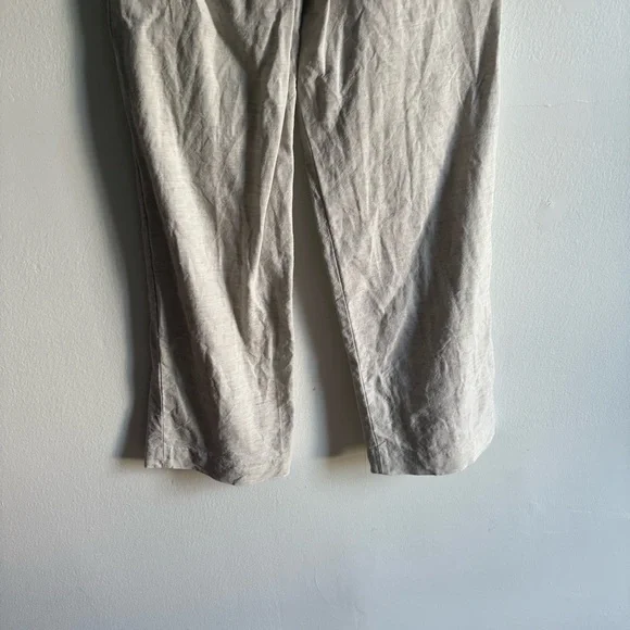 Aritzia Wilfred Sz 4 Effortless Linen Cream Tailored Office Pants - Picture 7 of 13